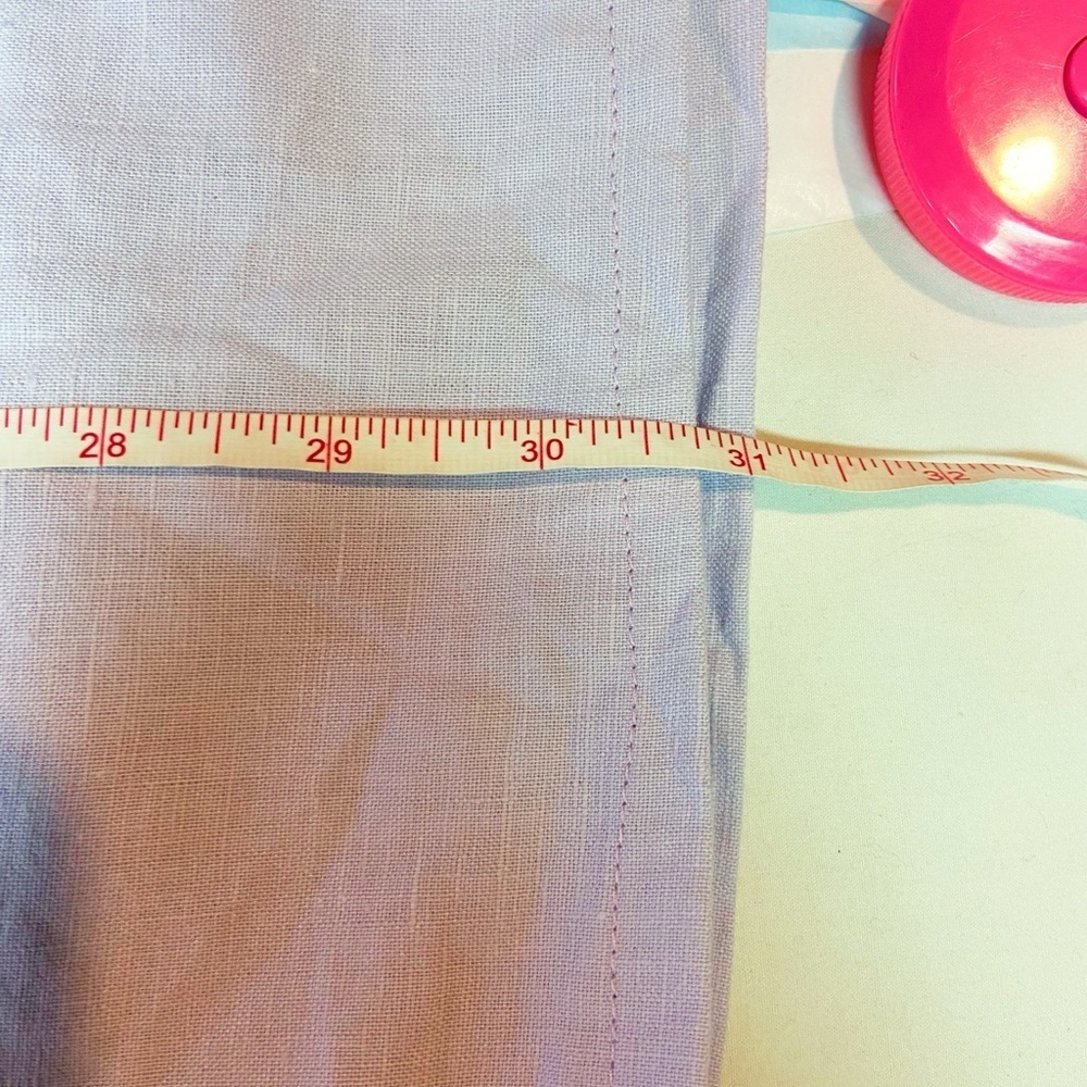 DM&Co light purple linen cotton maxi drawstring skirt L - Picture 7 of 7
